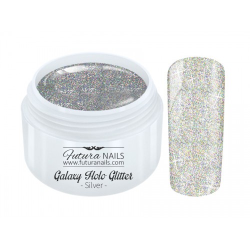 Galaxy Holo Glitter Gel Silver